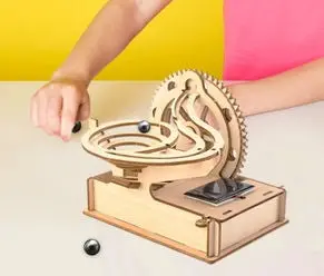 #Stem3002 Wooden Hybrid Marble Run Kit 1