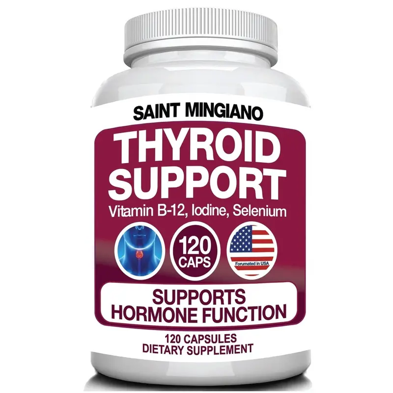 Thyroid Support Supplement With Iodine |120 Capsules To Help Body Mass & Improve Energy 1