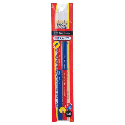 Tombow Pencil # 8900 Vp- Red And Blue 2 Pack 1