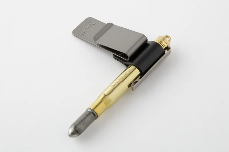 Traveler's Company Accessories- Leather Pen Holder In Black 1