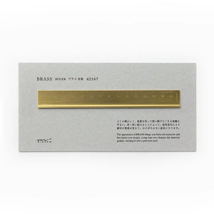 Traveler's Company Brass Ruler 1