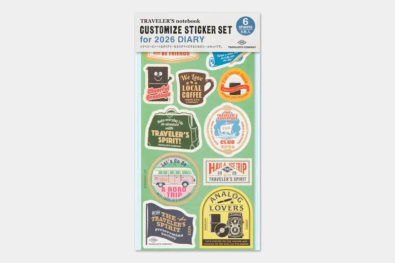 Traveler's Notebook 2026 Sticker Collection 1