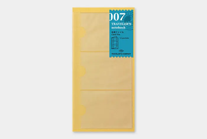Traveler's Notebook Regular Size Refill- Plastic Card File 1