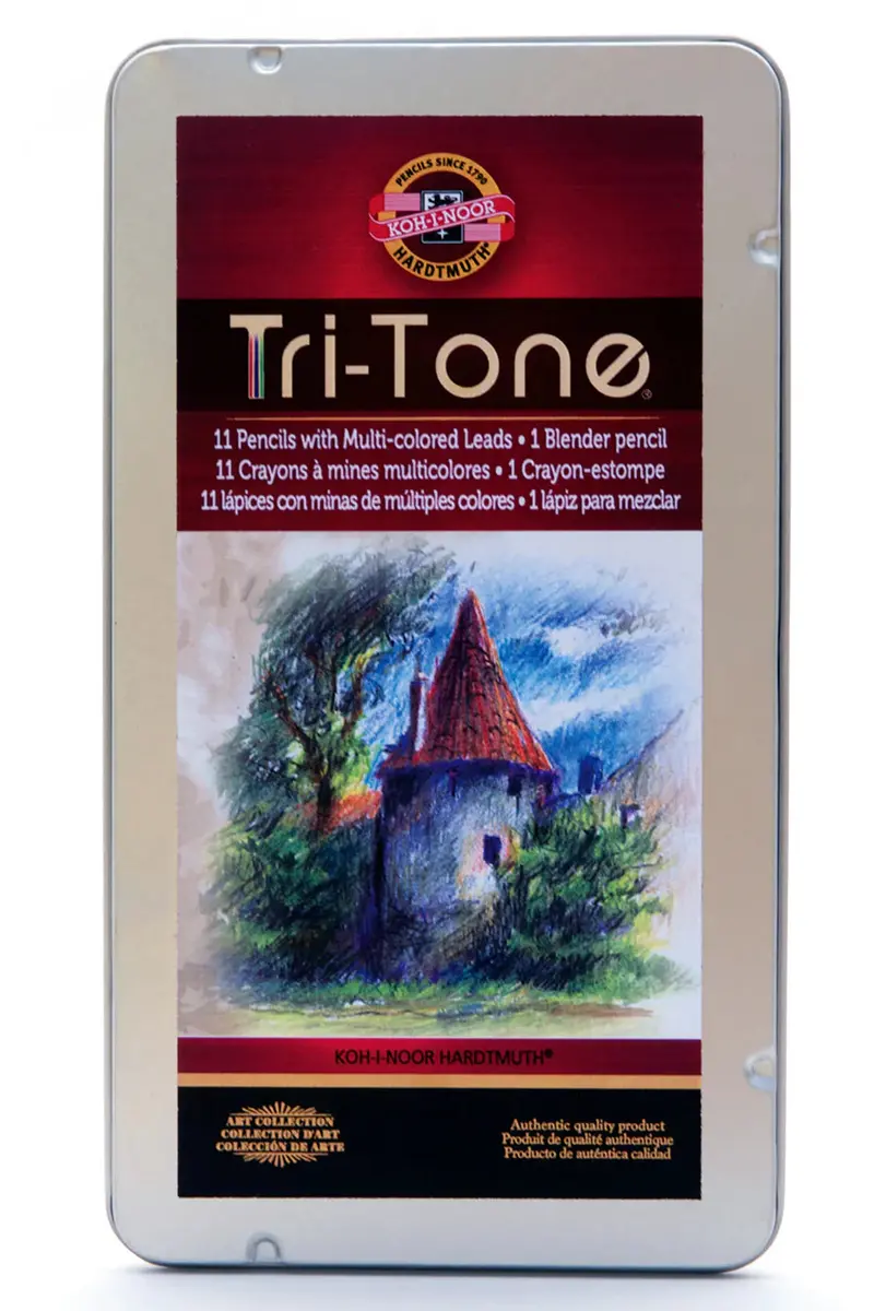 Tri-Tone Colored Pencil Set Of 12 1