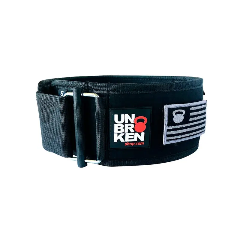 Unbroken Weightlifting Nylon Belt Black 1