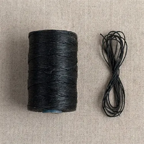 Waxed Linen Thread- Black 1