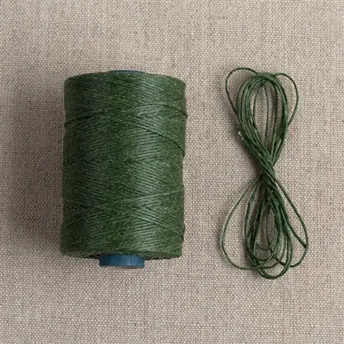 Waxed Linen Thread-Dark Emerald Green 1