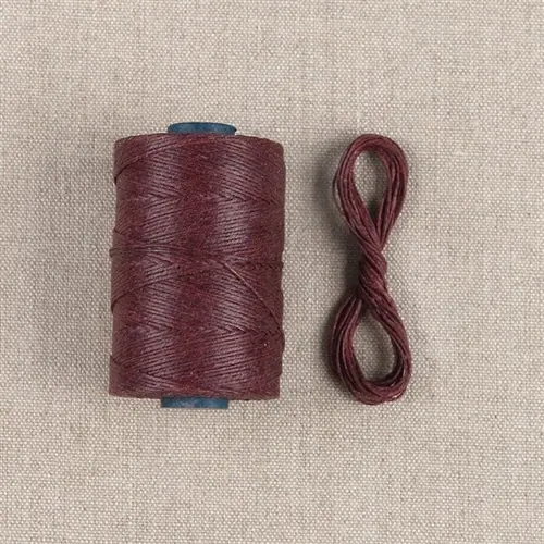 Waxed Linen Thread- Maroon 1