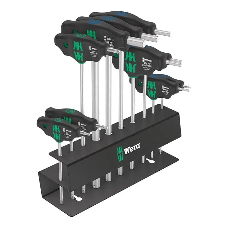 Wera T-Handle Hex And Torx Tool Set 1