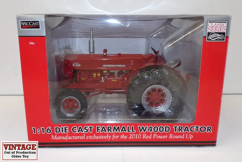 #Zjd1642 1/16 Ih Farmall W400d Tractor, 2010 Red Power Round Up Collector Edition 1