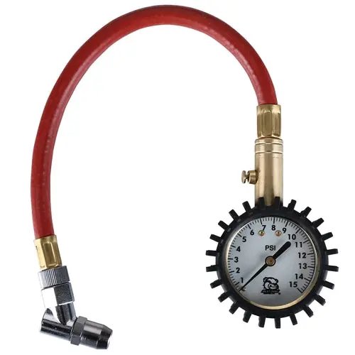 Bulldog Winch Glow-In-The-Dark Low-Pressure Air Gauge – 0–15 Psi Analog Display (Model 42062) 1