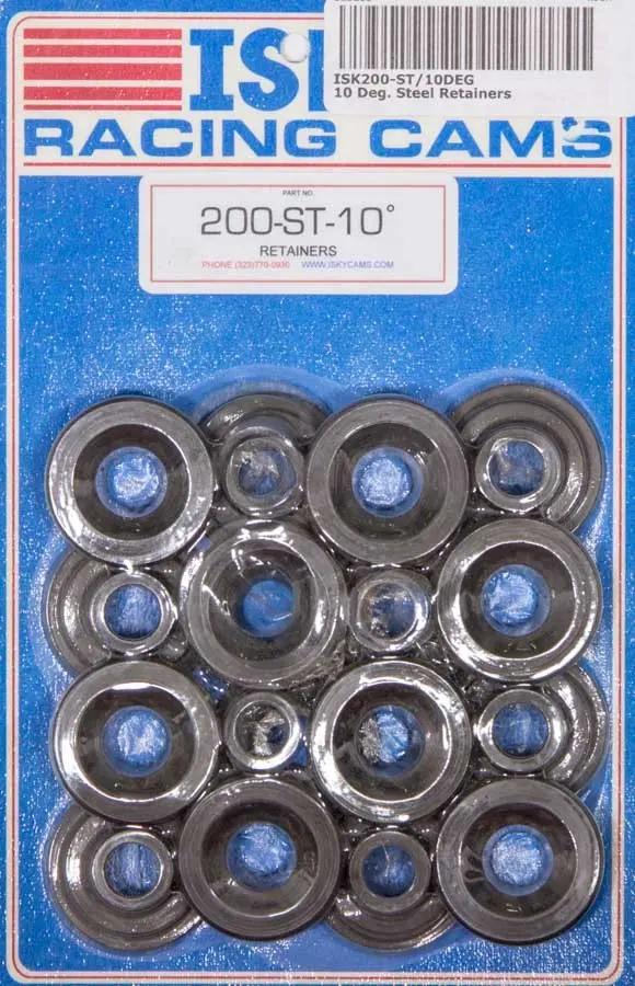 Isky Cams 200-St/10Deg 10 Deg. Steel Retainers 1