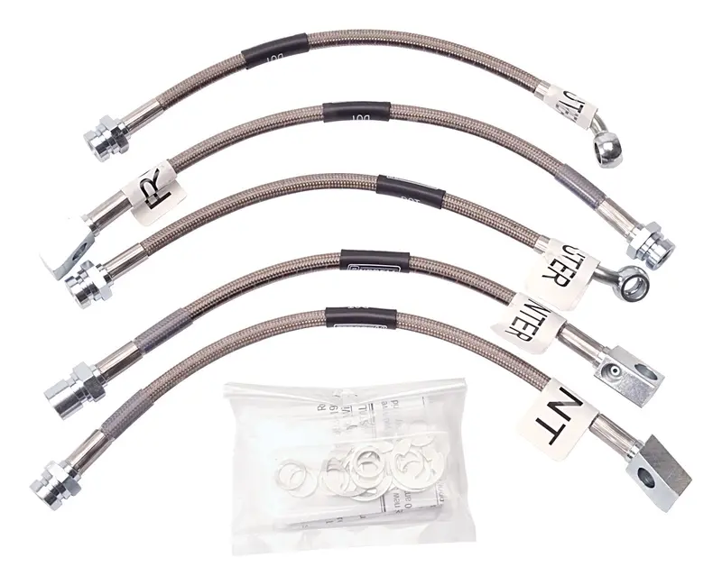 Russell 692260 Dot-Compliant Stainless Steel Brake Line Kit – 5-Line Assembly 1